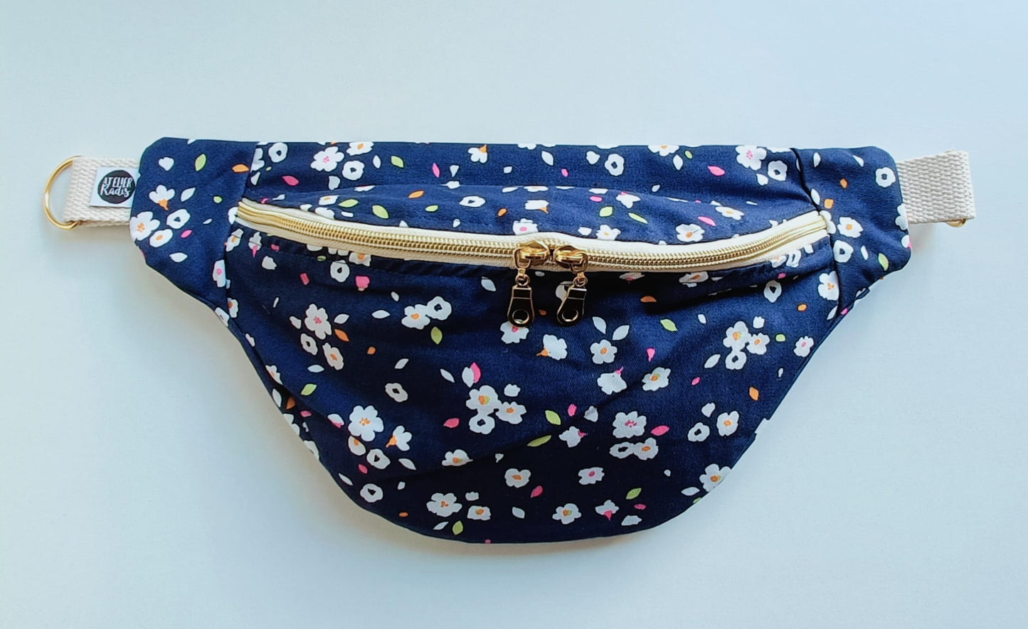Banane - denim - fleurie - doré - taille M