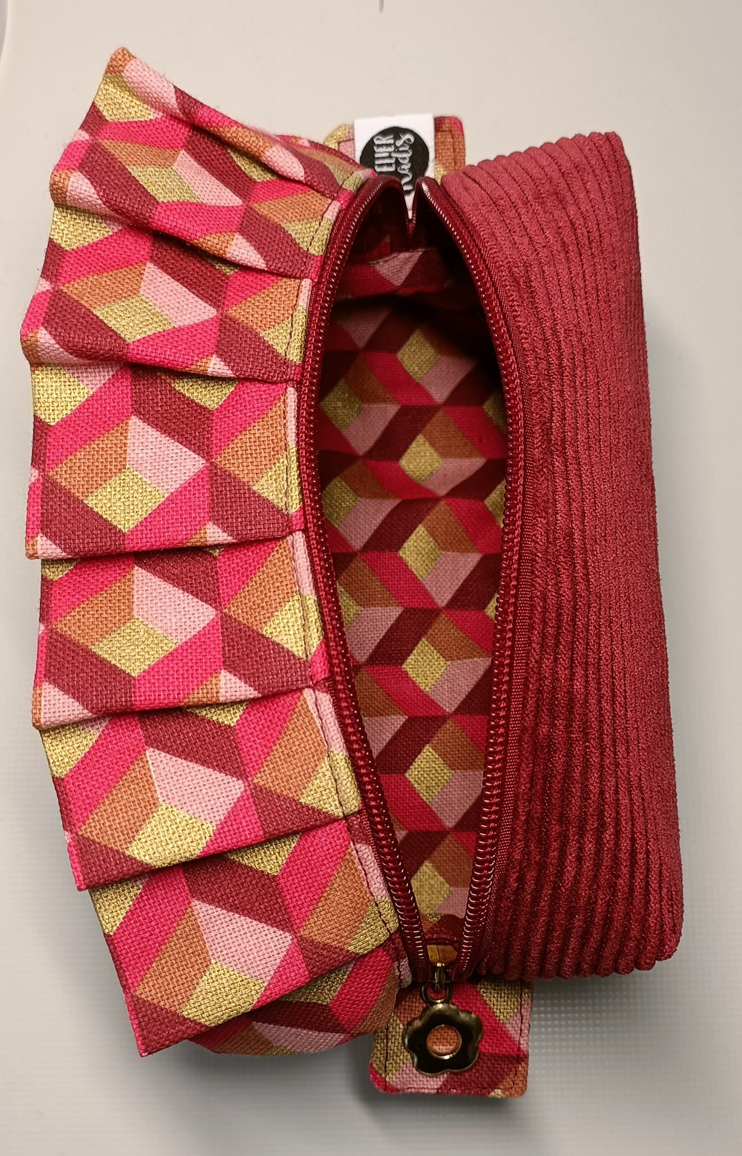Trousse - toilette - velours - côtelé