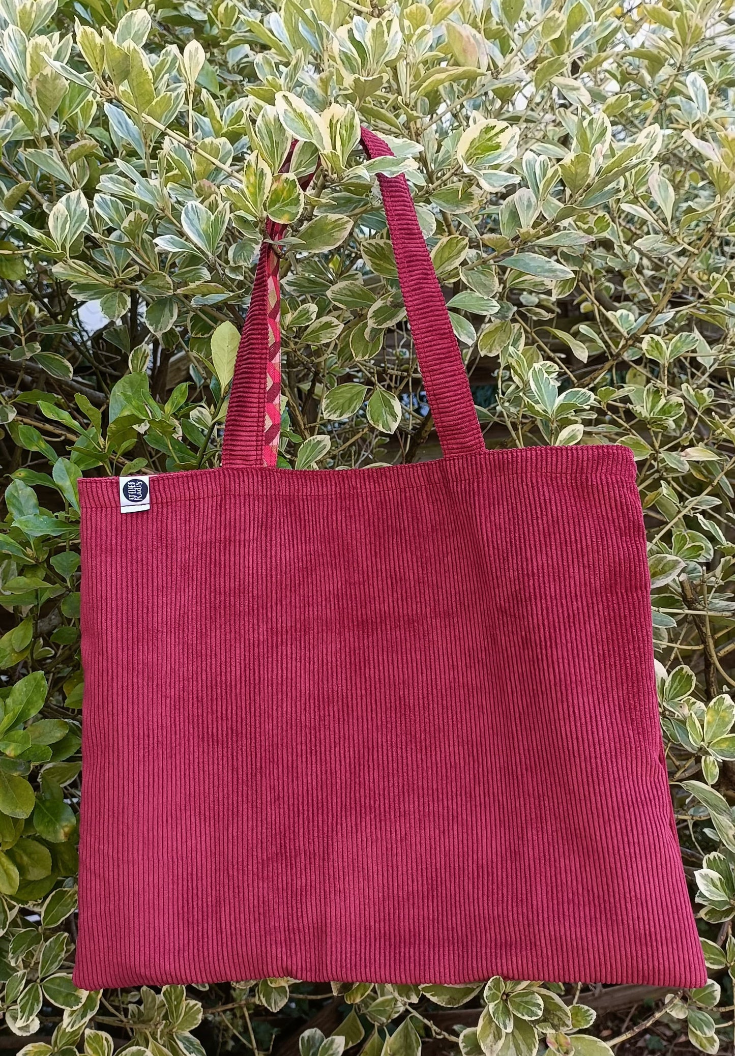 Tote - bag  - velours - côtelé